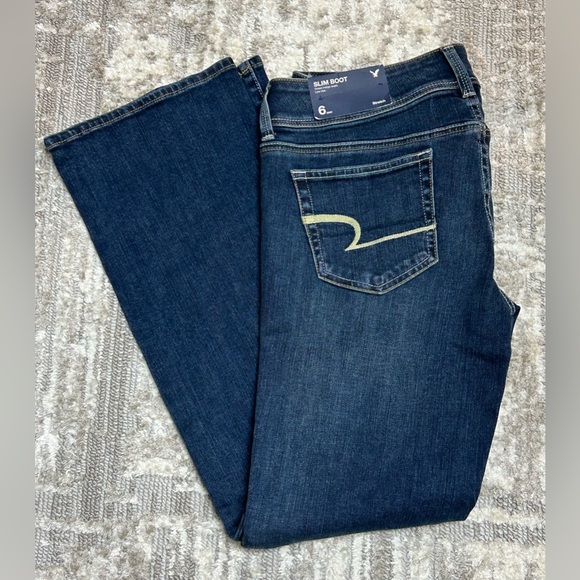 American Eagle Slim Boot Jeans Size 6 Short NWT - Picture 8 of 8
